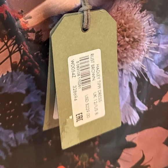 NWT All saints Hadley Tippi Midi Satin Cowl Neck Slip Dress 8 - Picture 10 of 10